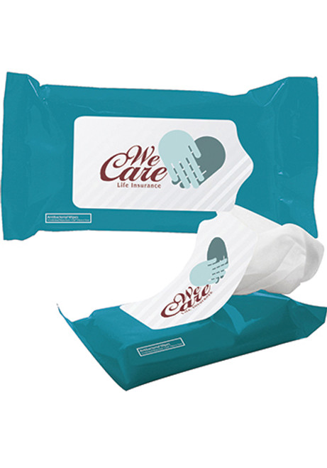 Tek-Wipes Antibacterial Wet Wipes in Pouch