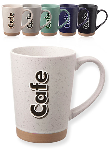 16 oz Nebula Speckled Clay Coffee Mugs