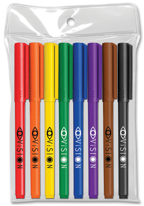 8-Piece Fine Point Fiber Point Pens