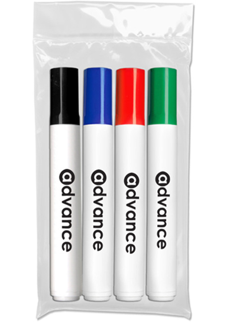 4-Piece Chisel Tip Dry Erase Markers