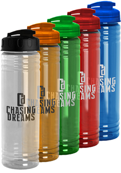 24 oz Slim Fit Water Bottle With Flip Lid 24 oz Slim Fit Water Bottle With Flip Lid