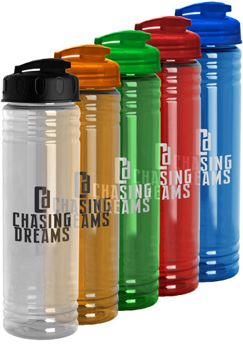 24 oz Slim Fit Water Bottle With Flip Lid
