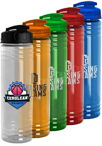24 oz Slim Fit Water Bottle With Flip Lid