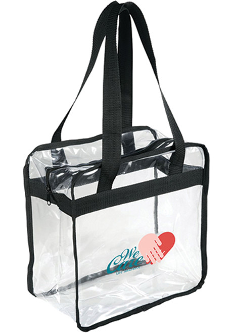 Game Day Clear Zippered Safety Tote