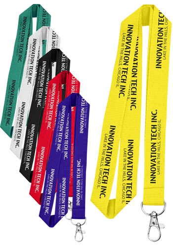 1 Inch Recycled PET Lanyards ID Badge Holder