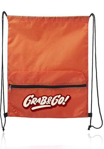 Augusta Drawstring Backpacks with Front Pocket