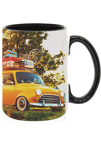 15 oz Inner and Handle Accent Sublimation Mug