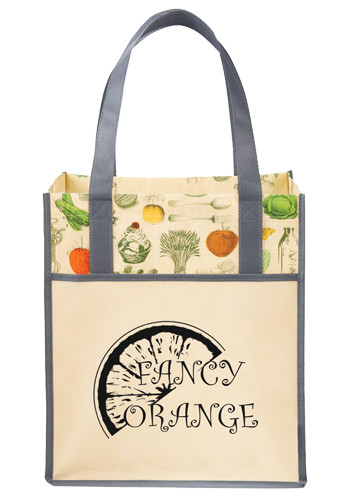 Big Grocery Vintage Laminated Non-Woven Tote