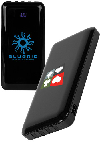 10000 mAh Power Bank with Built-In Cables