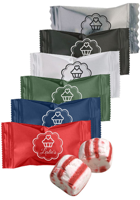 Individually Wrapped Red Striped Soft Peppermint Individually Wrapped Red Striped Soft Peppermint