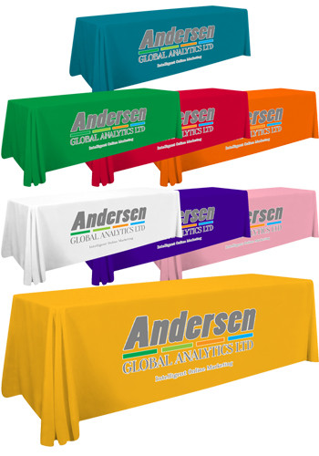 8 Ft LazerLine 4-Sided Front Only Printed Throw
