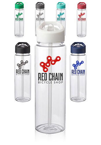 24 oz. Borneo Plastic Water Bottles with Carrying Handle