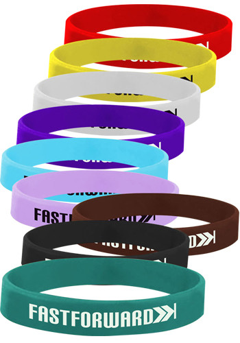 0.75 Silicone Wristband