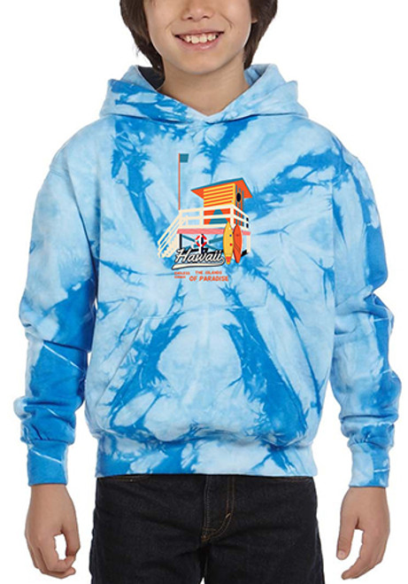 Tie-Dye Youth Pullover Hooded Sweatshirt