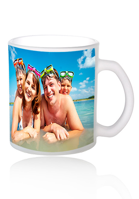 11.5 oz. Full Color Frosted Glass Coffee Mugs