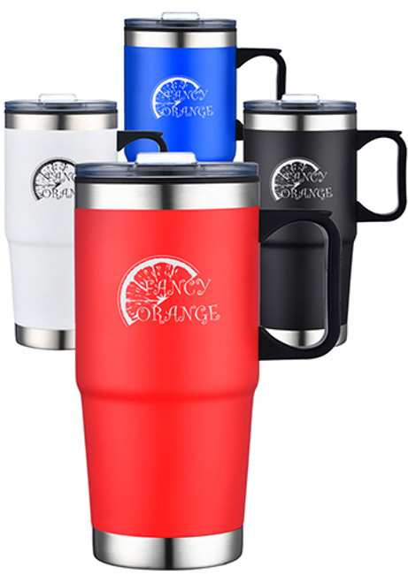 24 oz Stainless Steel Mug with PP Liner and Handle