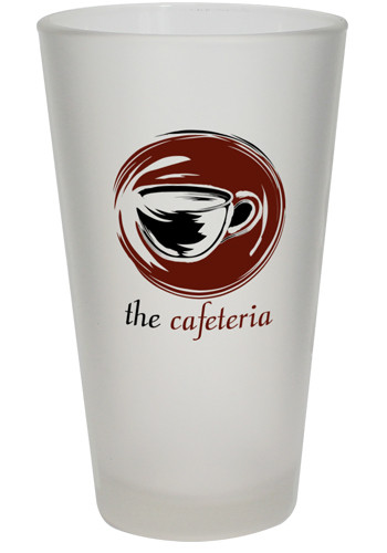 16 oz Frosted Pint Glass Made in USA