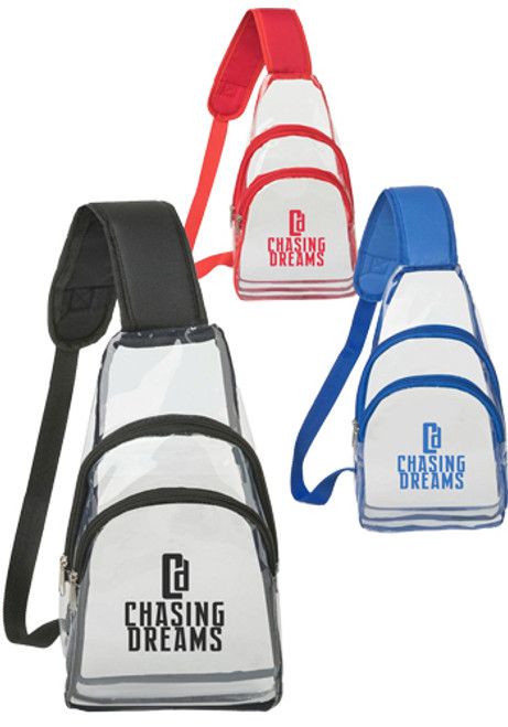 Clear Sling Travel Crossbody Backpack