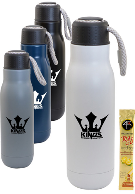 16 oz Matte Bottle and Iced Tea