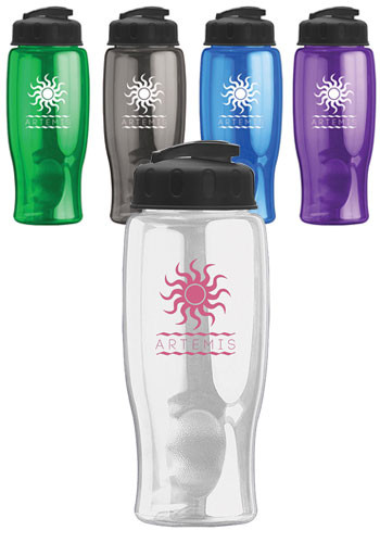 27 oz Poly-Pure Transparent Sports Bottle