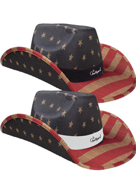Vintage Patriotic Cowboy Hat