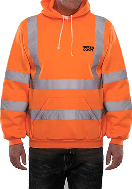 Class 3 Hi Vis Reflective Safety Hoodie Pullover