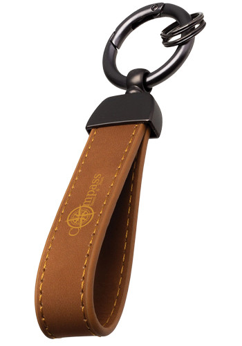 Leather Spring Clip Keytag