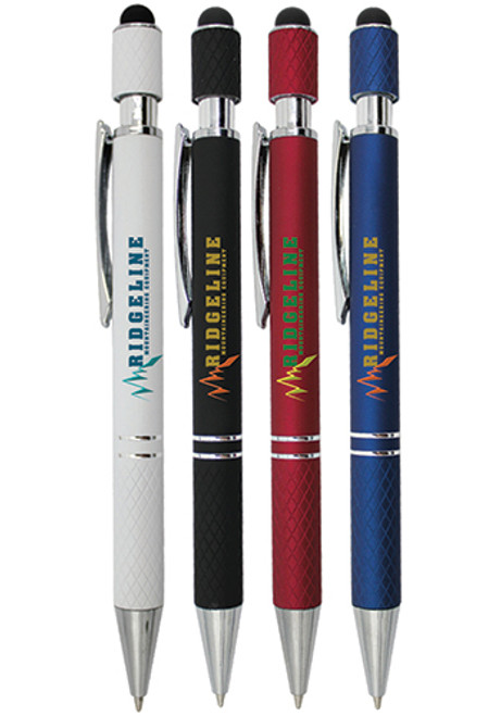 Halcyon® Executive Metal Spin Top Pen with Stylus