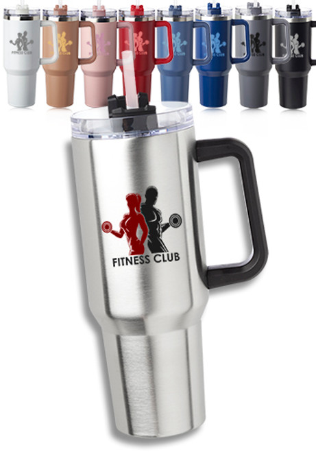 40 oz. Alps Stainless Steel Travel Mugs with Handle