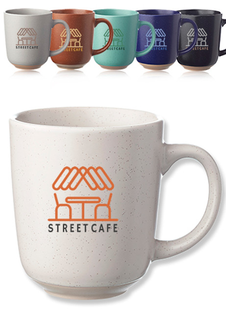 17 oz. Ocean Pines Speckled Clay Bistro Mugs