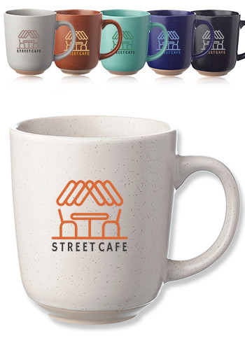 17 oz. Ocean Pines Speckled Clay Bistro Mugs