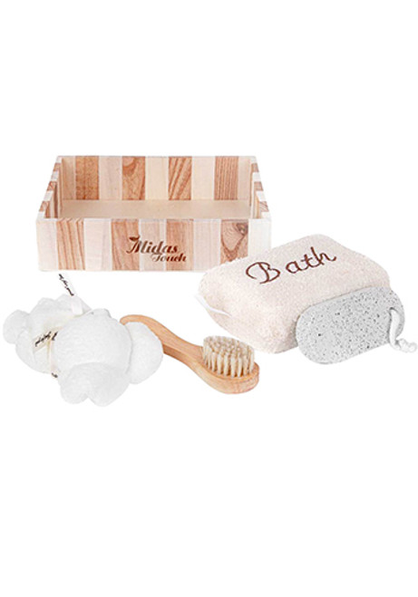 4-Piece Bamboo Box and Beauty Gift Set