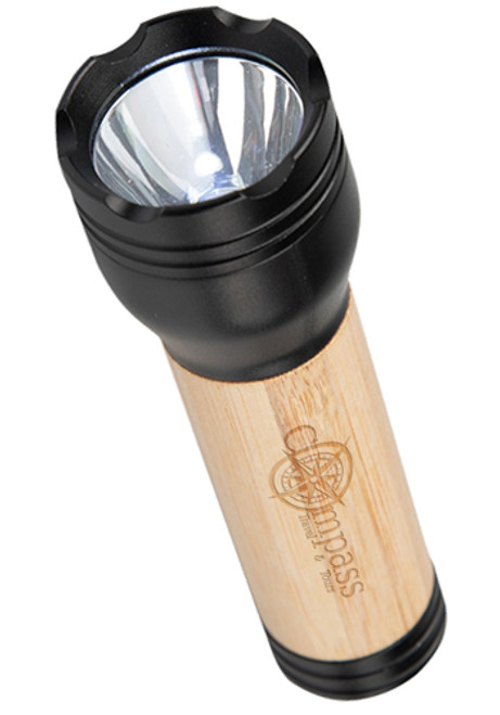 Rechargeable Bamboo LED Flashlight