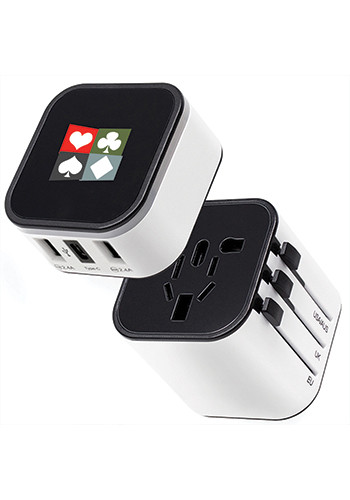 Brillia Illuminating Dual USB Travel Adapter
