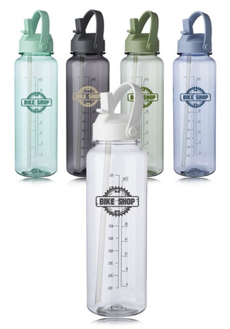 40 oz. Stella Plastic Water Bottle with Measurements 40 oz. Stella Plastic Water Bottle with Measurements