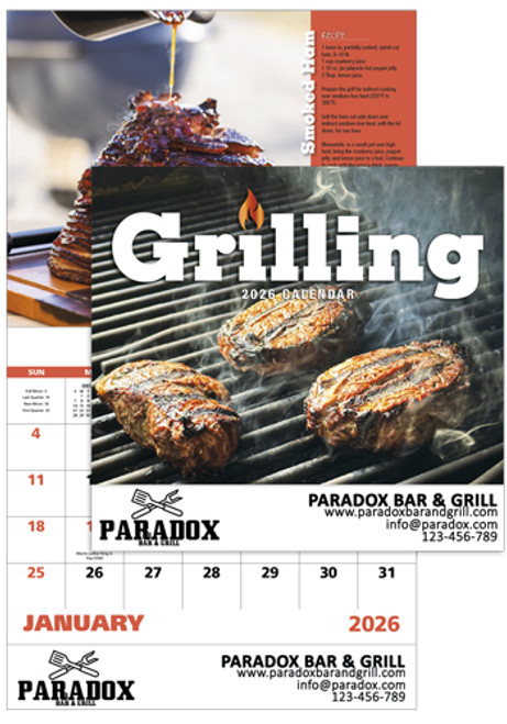 Good Value Grilling Stapled Calendar