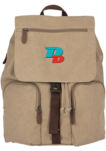 Double Barrel Canvas Backpack