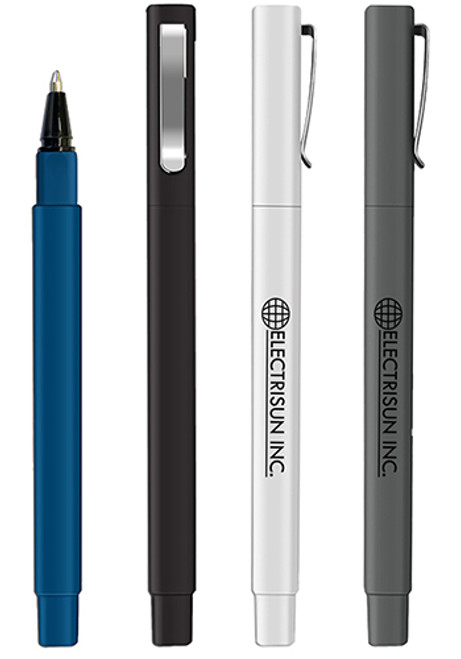 CUBIX Square Barrel Rubberized Ball Point Pen
