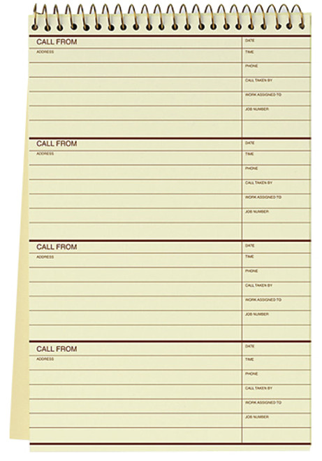 Phone Call Record Book Phone Call Record Book