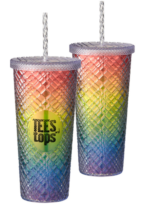 B.Free 22 oz Sparkle Straw Tumbler