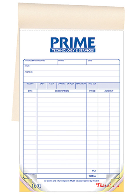 3-Part Classic Large Multi-Purpose Sales Book 3-Part Classic Large Multi-Purpose Sales Book