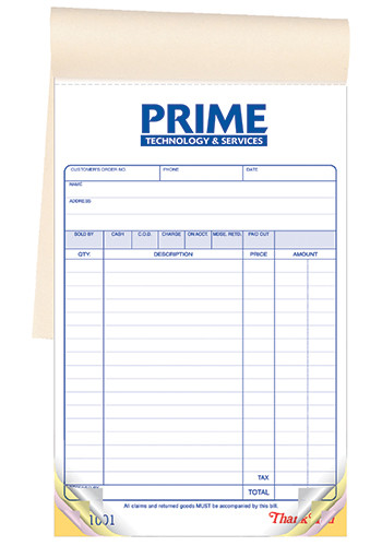 3-Part Classic Large Multi-Purpose Sales Book
