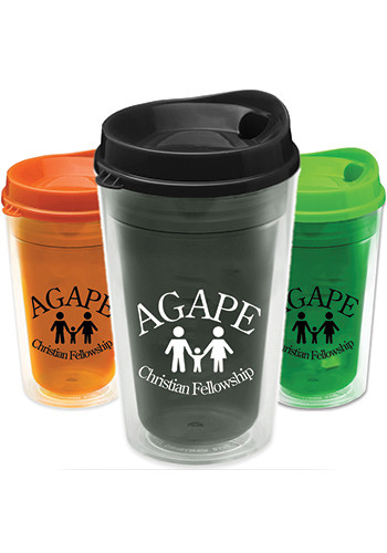 16 oz Double Wall Insulated Transparent Tumbler