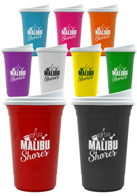 16 oz Varsity Double Wall Tumbler with Slide Lid 16 oz Varsity Double Wall Tumbler with Slide Lid