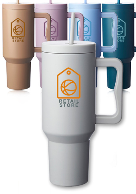 Madison 40 oz Tumbler with Handle and Straw Lid