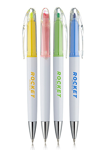 Appleton Click Action Ball Point Pen with Highlighter