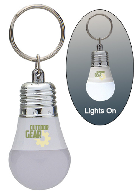 Light Up LED Bulb Keytag Light Up LED Bulb Keytag