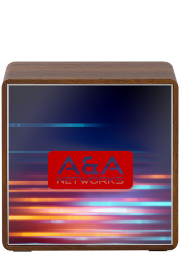 Orbit Wood Grain Mirror Light-Up Speaker