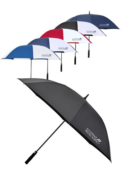 Elements 60" Recycled Auto Open Golf Umbrella Elements 60" Recycled Auto Open Golf Umbrella