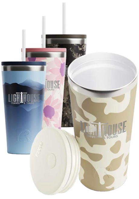 20 oz RTIC Tumbler with Ceramic Lining and Straw